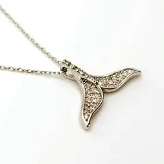 TIANA JOYAS - Collar de Cola de Ballena con Circones de Plata 925