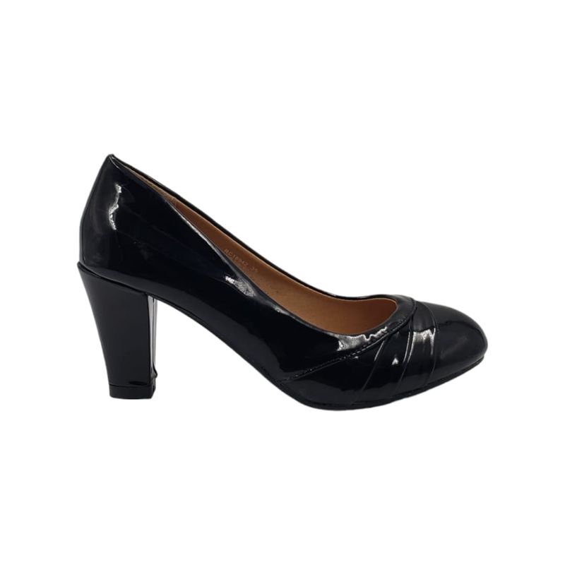 HERIEL - Zapato Negro Taco Mujer