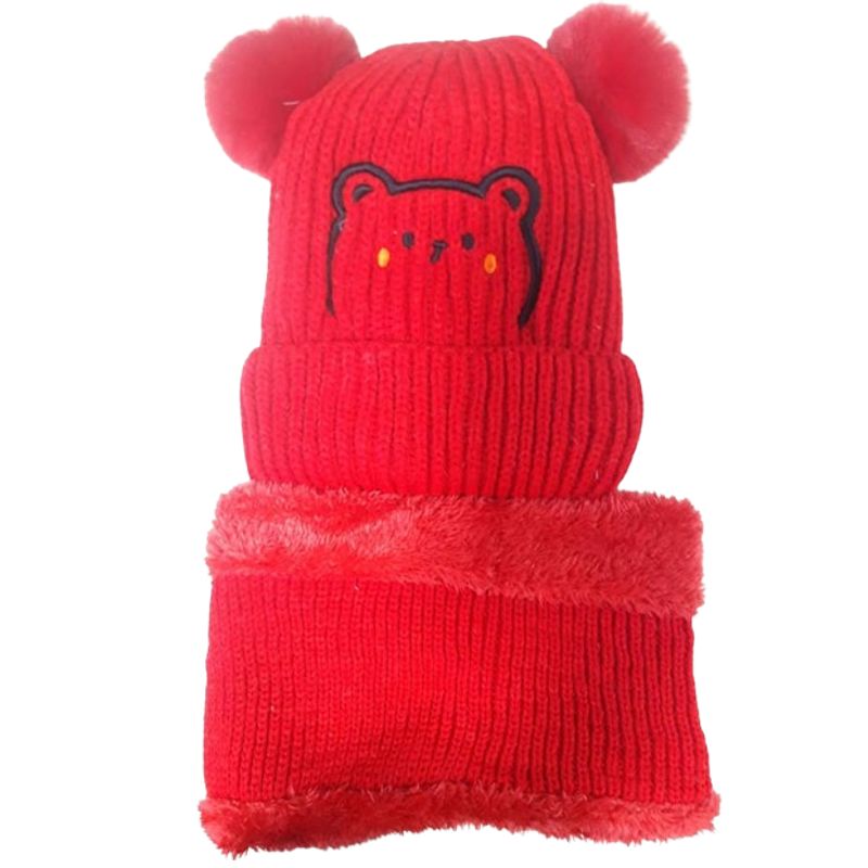GENERICO - Set gorro y bufanda para niños 2 años a 5 años
