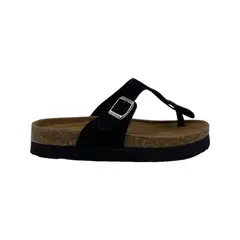 HERIEL - Sandalia Negra Plataforma Mujer