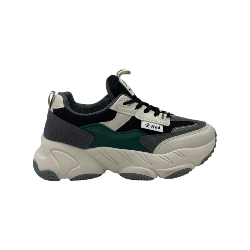 HERIEL - Zapatilla Verde Plataforma Mujer