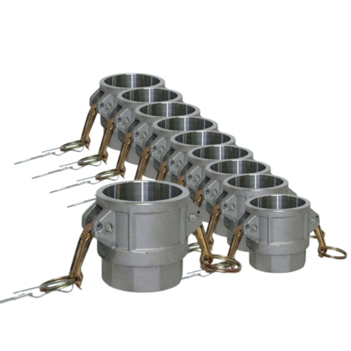 DRAUSSEN - Pack 10 x Acople Camlock Aluminio D-400