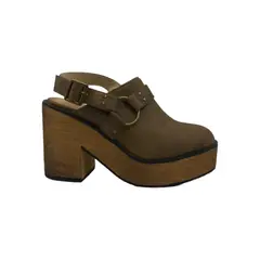 HERIEL - Zapato Café Plataforma Mujer