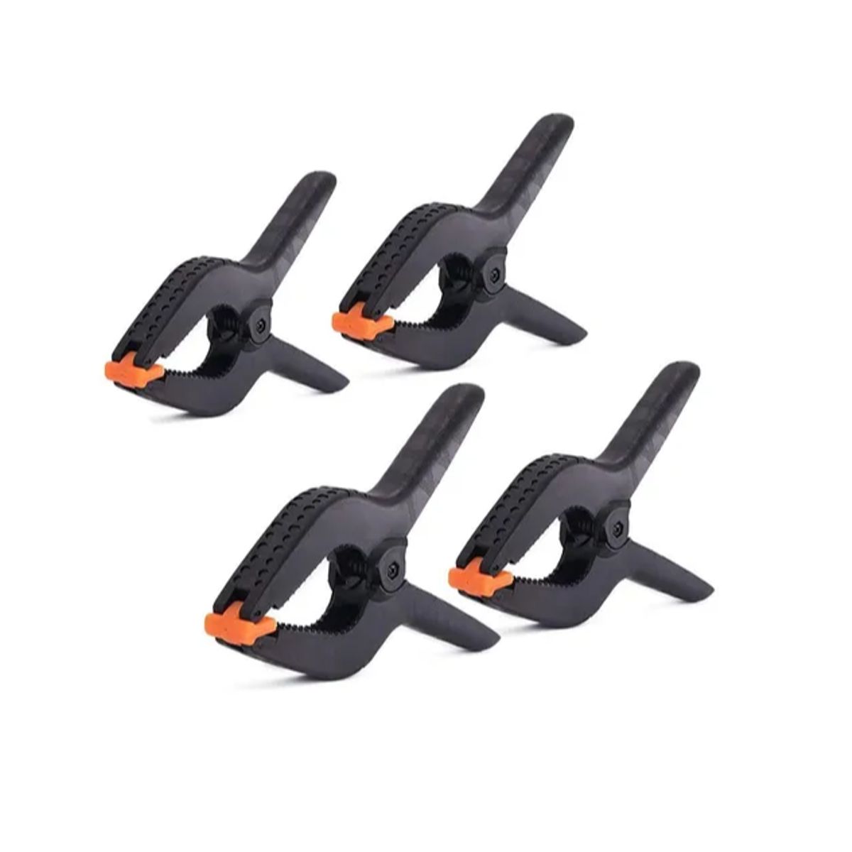 GENERICO - Set 4 Pinzas De Resorte Herramienta Carpintería Plástica 4in