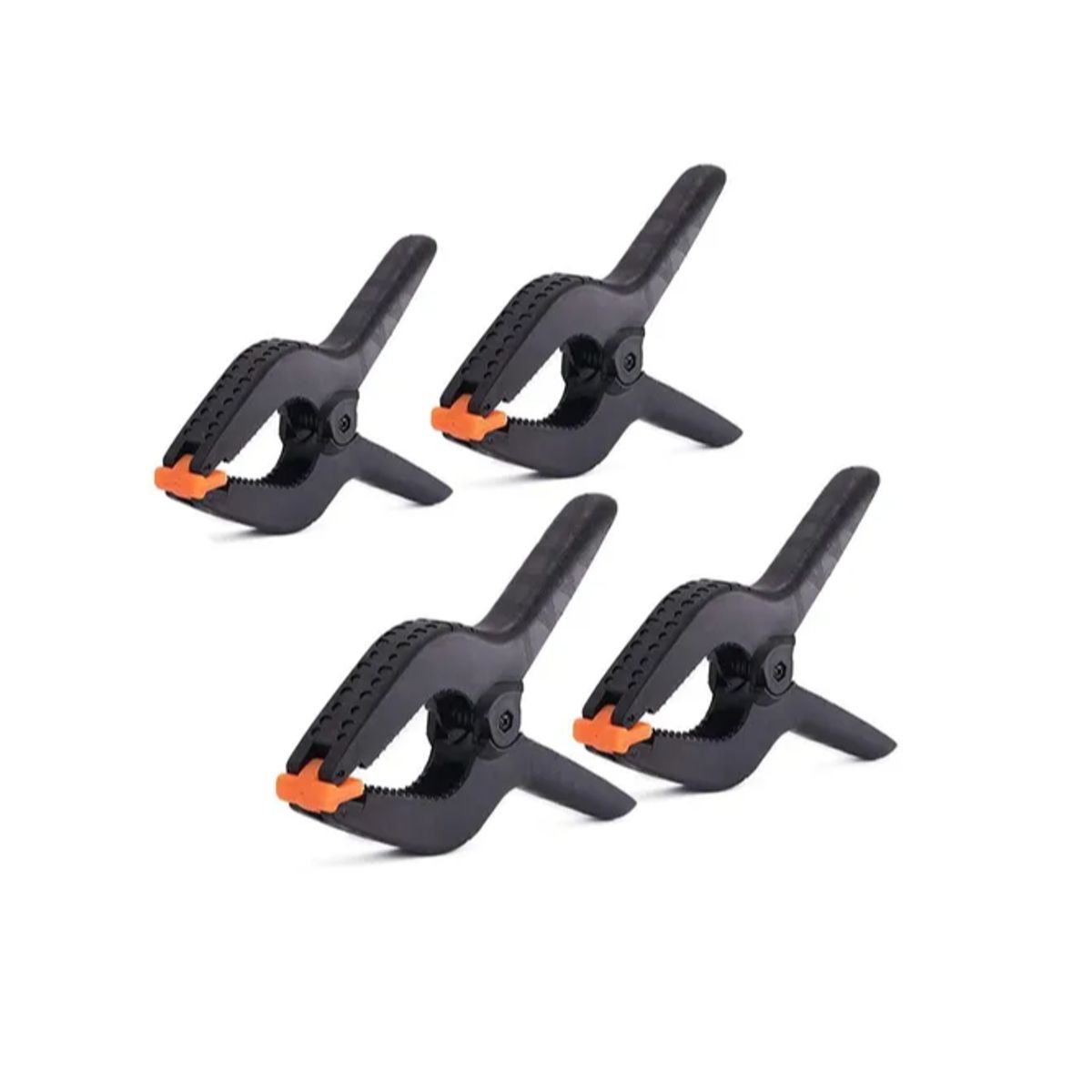 GENERICO - Set 4 Pinzas De Resorte Herramienta Carpintería Plástica 4in