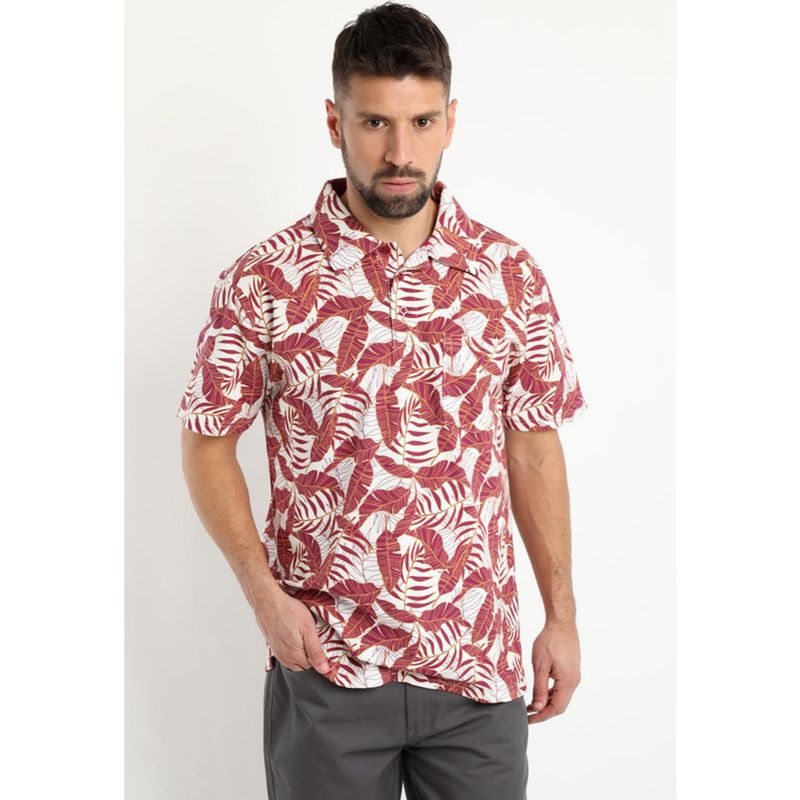 KOTTING - Polera Pique Estampada Rojo KOTTING
