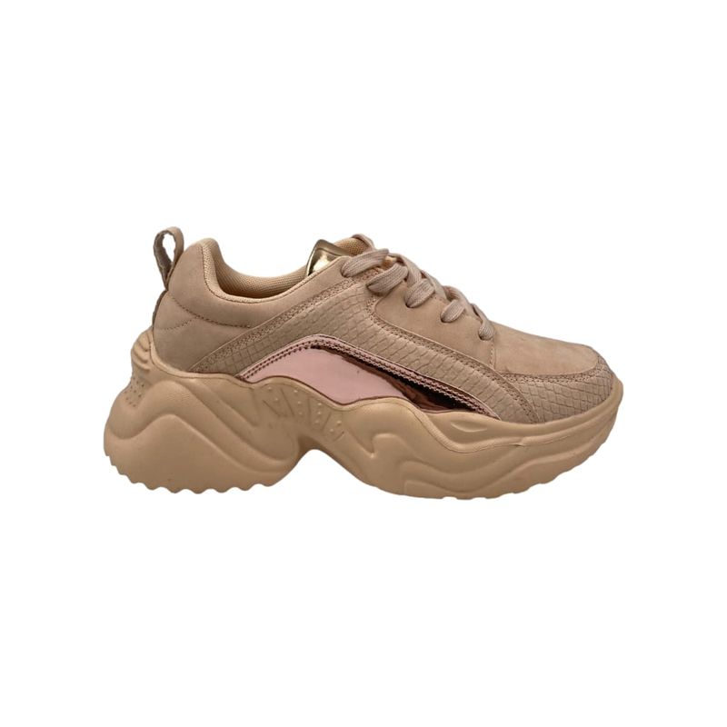 HERIEL - Zapatilla Rosa Plataforma Mujer