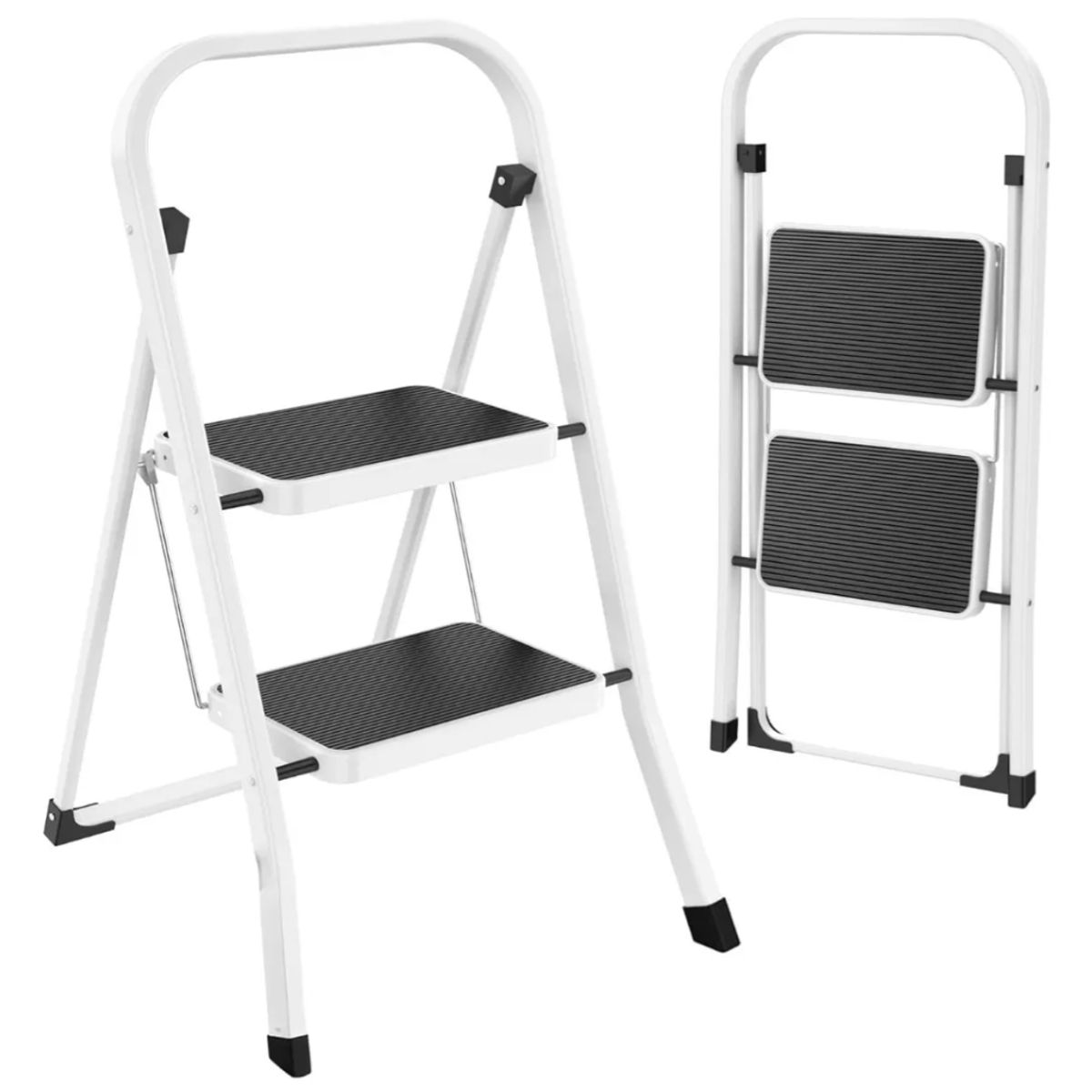HOMEN - Escalera de aluminio tijera Homen ESCALERA2P blanco