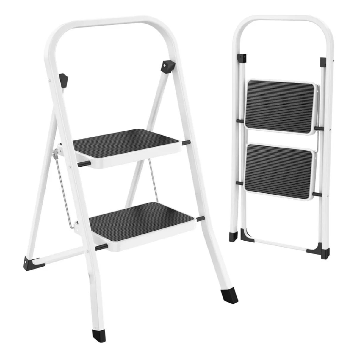 HOMEN - Escalera de aluminio tijera Homen ESCALERA2P blanco