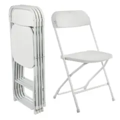 GENERICO - Silla Plegable Flash Blanca