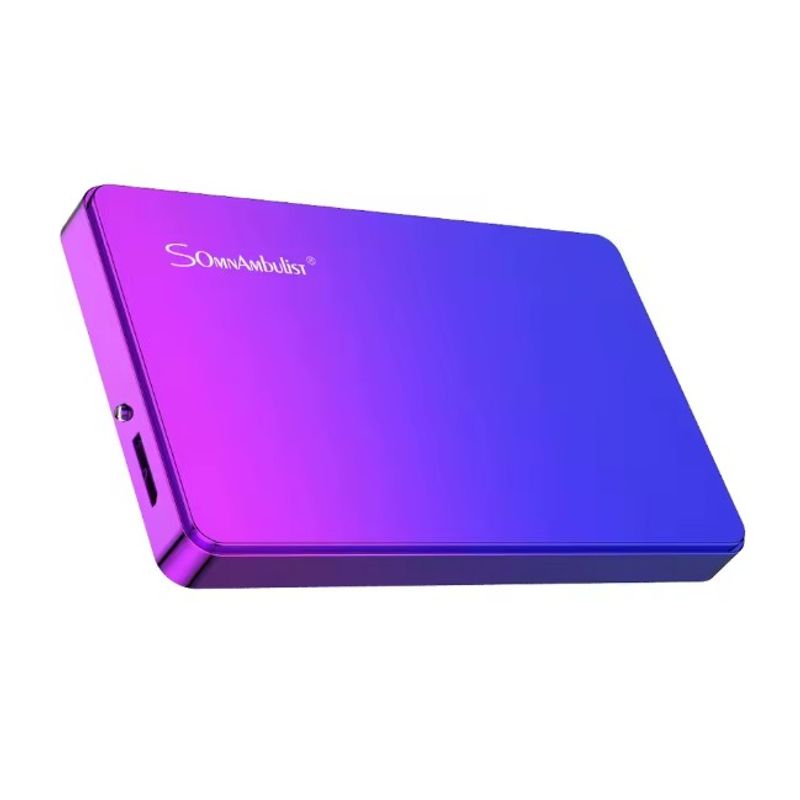 GENERICO - Disco Duro Externo 500gb Portatilssd Somnambulist Color Morado