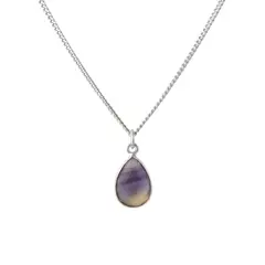 BOAZ JOYAS - COLLAR VERA FLUORITA PLATA 925