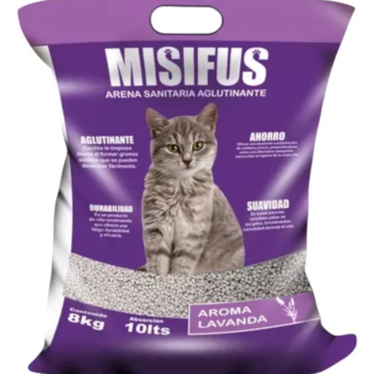 TOPK - ARENA SANITARIA MISIFUS PACK 6 UNIDADES 4 K C/U 24 KILOS