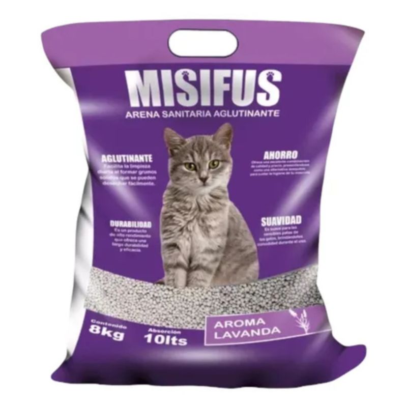 TOPK - ARENA SANITARIA MISIFUS PACK 6 UNIDADES 4 K C/U 24 KILOS