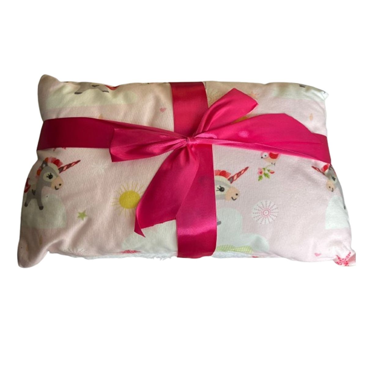 GENERICO - Manta Bebe Infantil + Almohada Cobija Diseño Unicornio