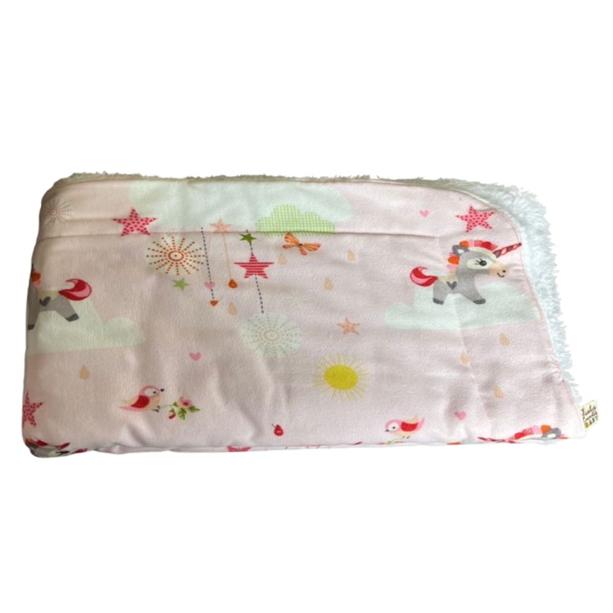 GENERICO - Manta Bebe Infantil + Almohada Cobija Diseño Unicornio