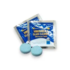 GENERICO - Pack 10 Pastillas Efervecentes Limpia Parabrisas Vidrios