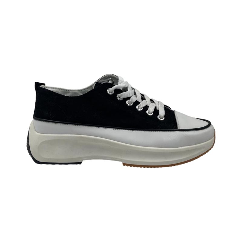 HERIEL - Zapatilla Negra Plataforma Mujer