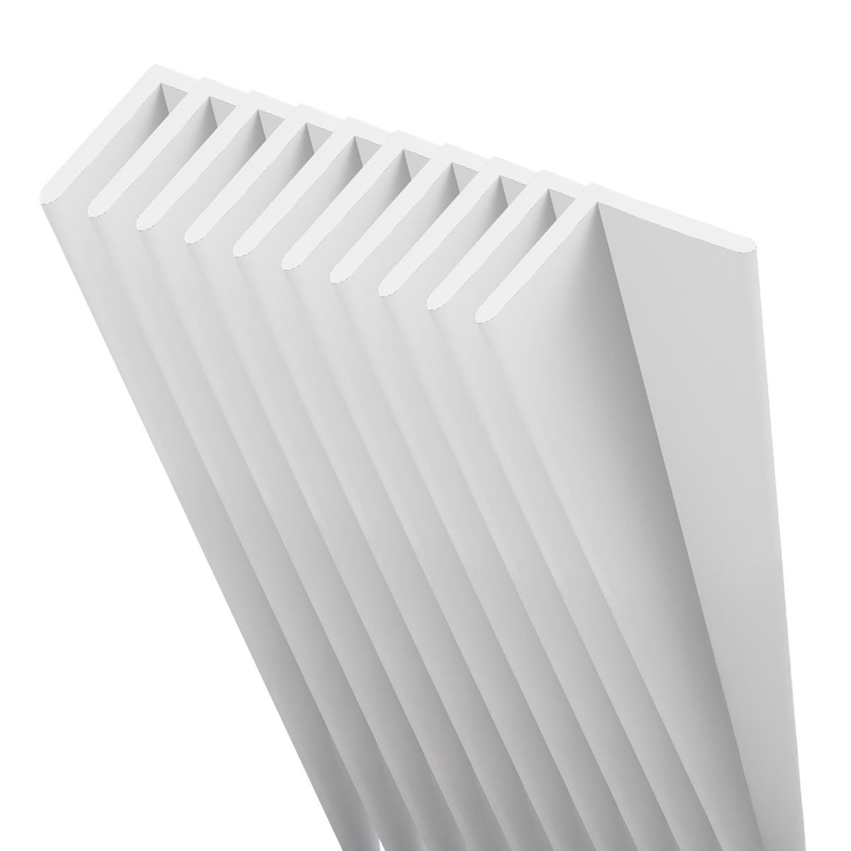 GENERICO - Perfil L Ángulo PVC 10x10mm x 120cm Caja 10 unidades