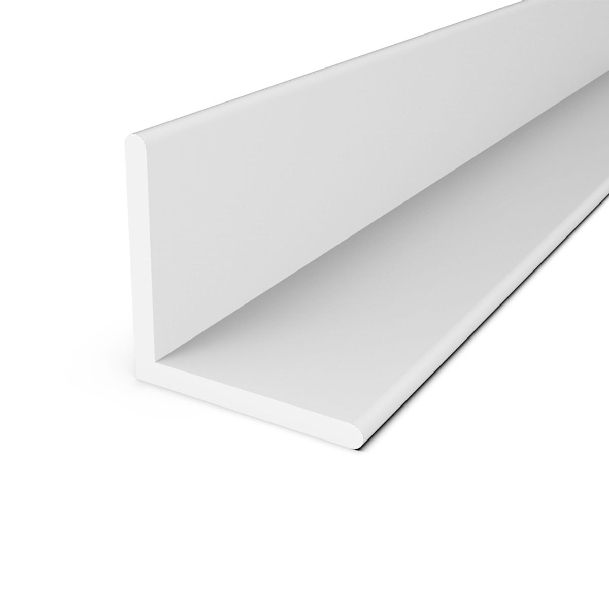 GENERICO - Perfil L Ángulo PVC 20x20mm x 120cm Caja 10 unidades