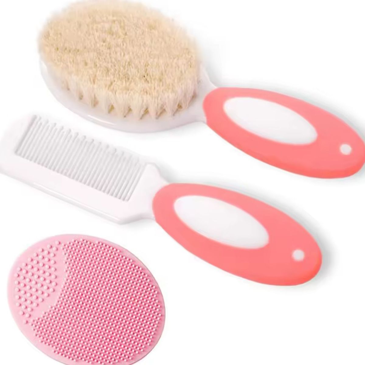 GENERICO - Set De Higiene Para Bebes Cepillos Y Peine Suave Limpieza