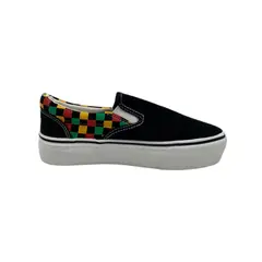 HERIEL - Zapatilla Negra Multicolor Slip on
