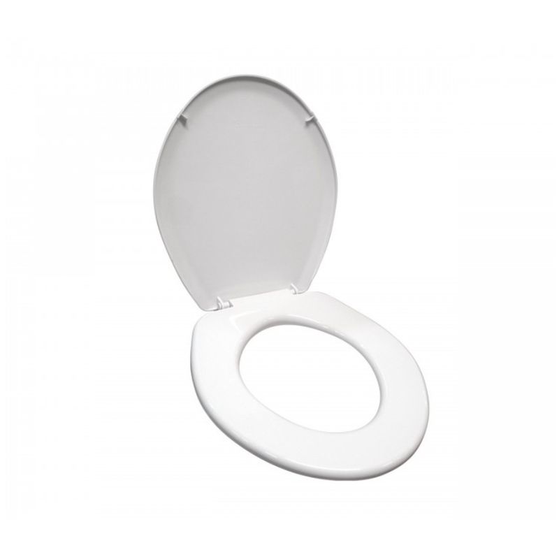 GENERICO - Asiento Wc Elongado Reforzado Blanco - Tapas Wc