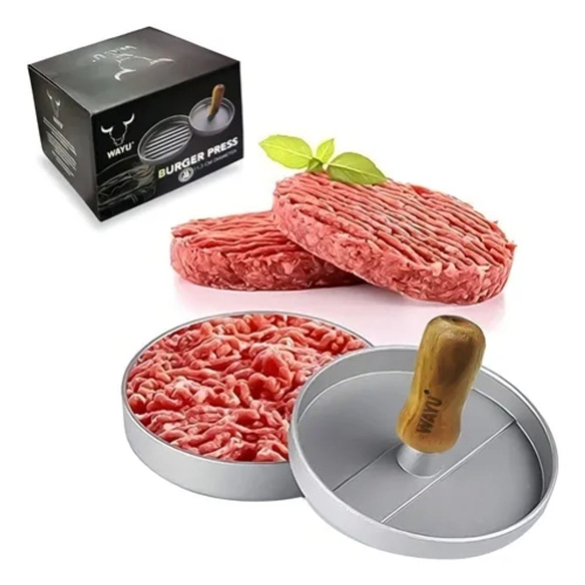 WAYU - Prensa Para Hamburguesas Wayu Bbq Asado Cocina Parrilla