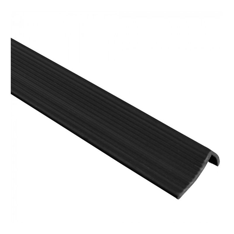GENERICO - Nariz de Grada 37x37mm x 120cm Caja 10 Unidades PVC Negro