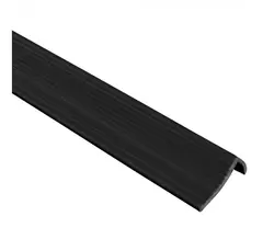 GENERICO - Nariz de Grada 37x37mm x 120cm Caja 10 Unidades PVC Negro