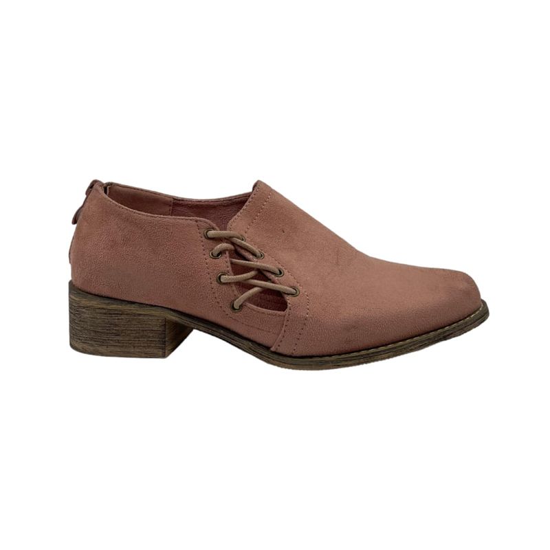 HERIEL - Zapato Rosa Gamuza Mujer