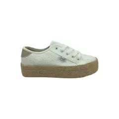 HERIEL - Zapatilla Blanca Textil Mujer
