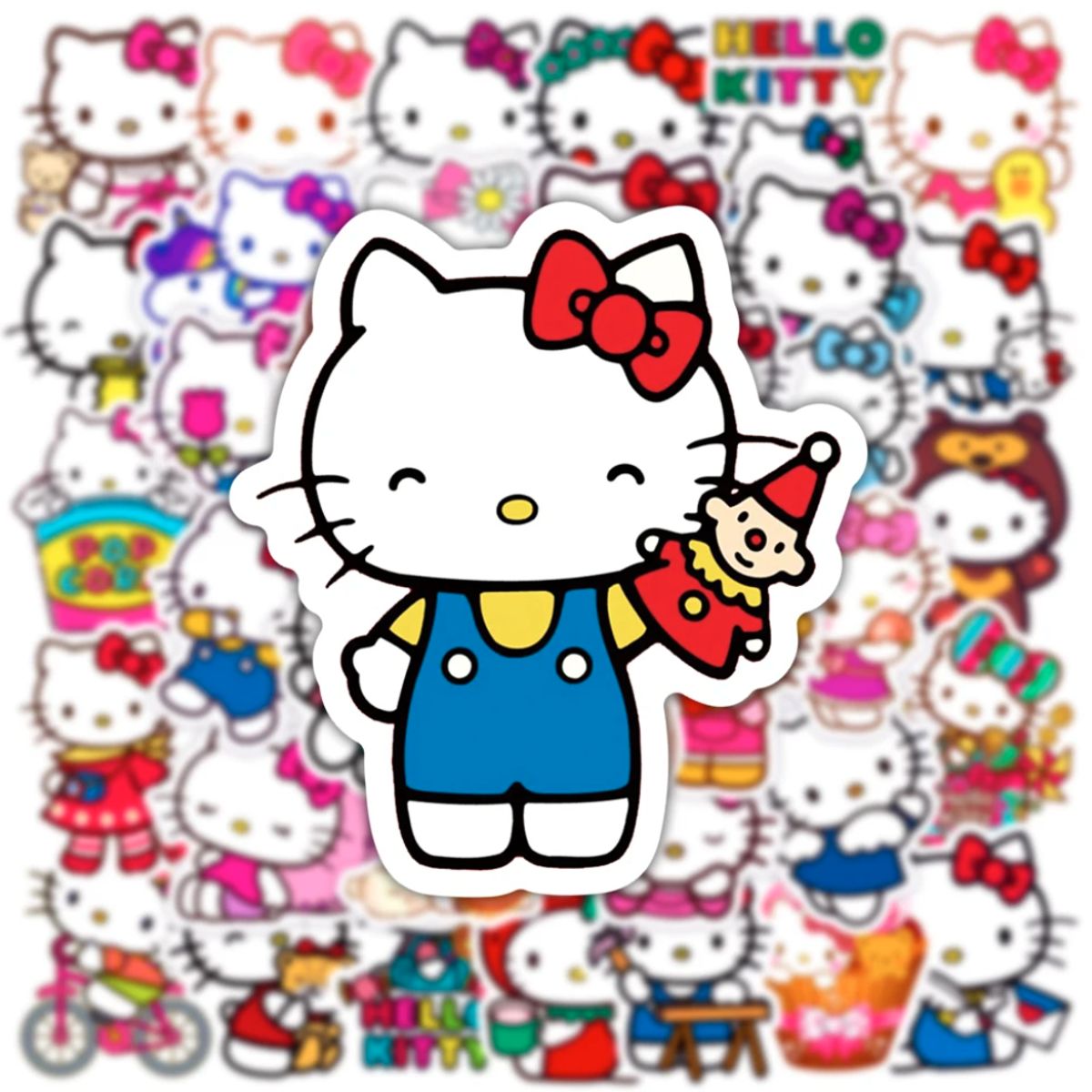 GENERICO - 50 Stickers Hello Kitty  / Calcomanias / Pegatinas