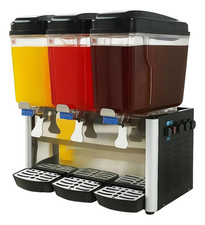 PASTELERIUSCL Dispensadores De Bebidas Frias Dispensador Electrico 3x18l Dispensador De Jugos Comercial Mezclador