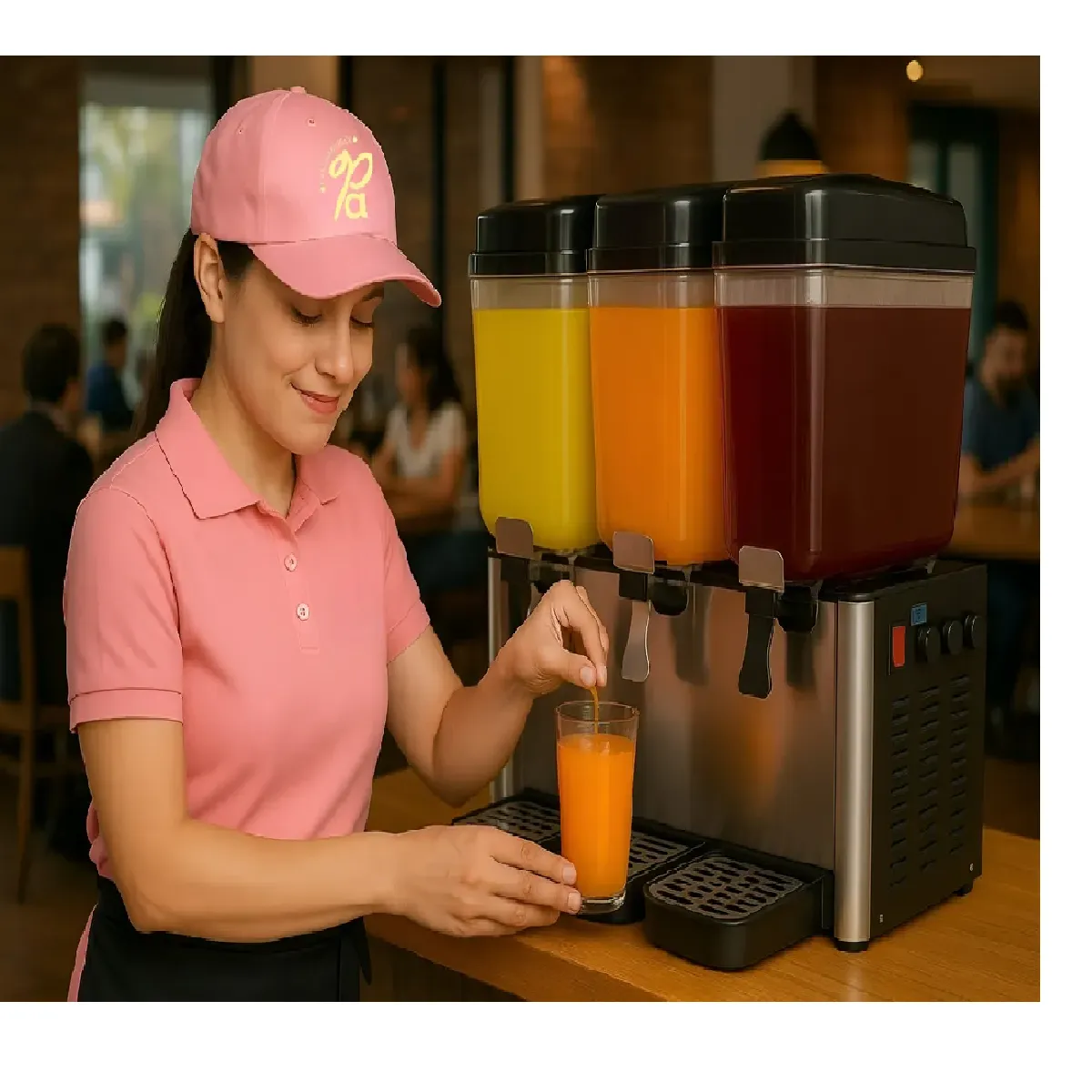 PASTELERIUSCL - Dispensadores De Bebidas Frias Dispensador Electrico 3x18l Dispensador De Jugos Comercial Mezclador