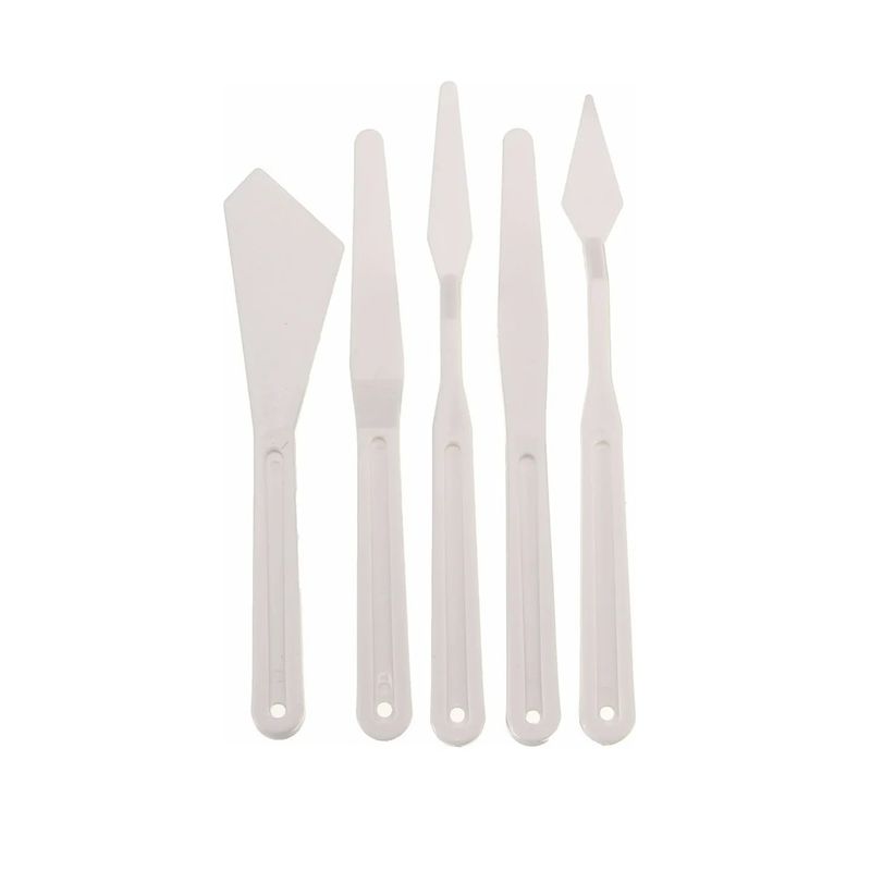 GENERICO - Set 5 Espátulas Herramienta De Pintura - Cuchillo De Paleta
