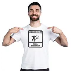 MAU PRINT - Polera dia del Padre Papa Primerizo