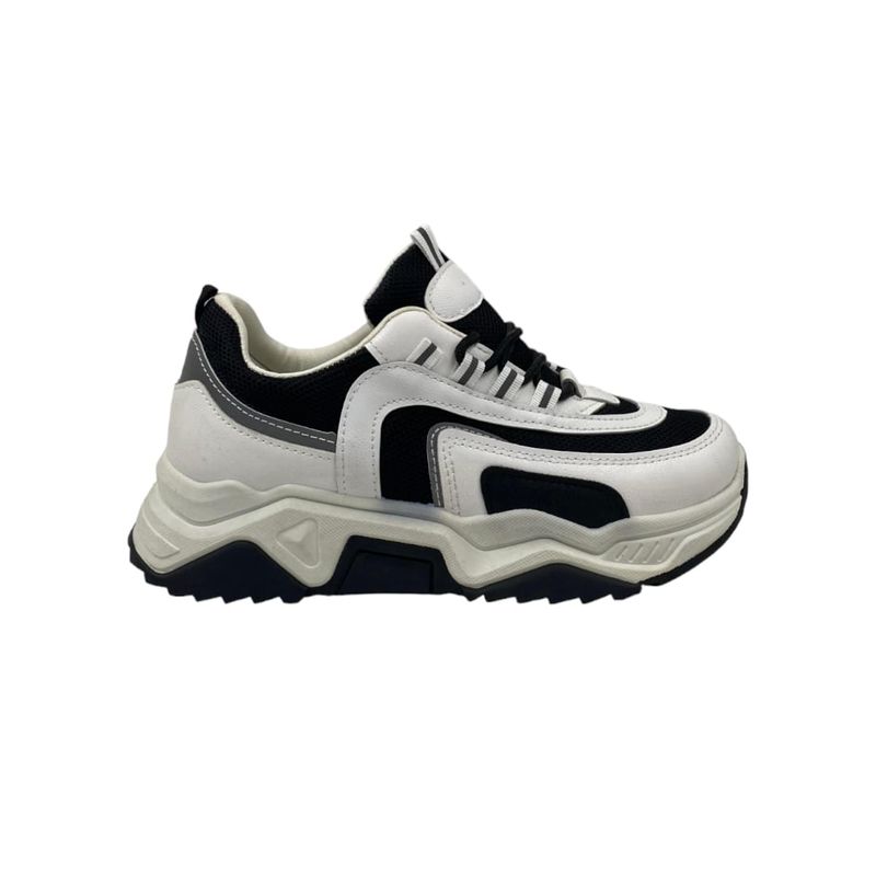 HERIEL - Zapatilla Negra Plataforma Mujer