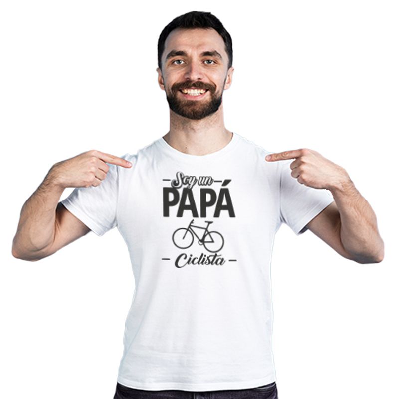 MAU PRINT - Polera dia del Padre Papá Ciclista