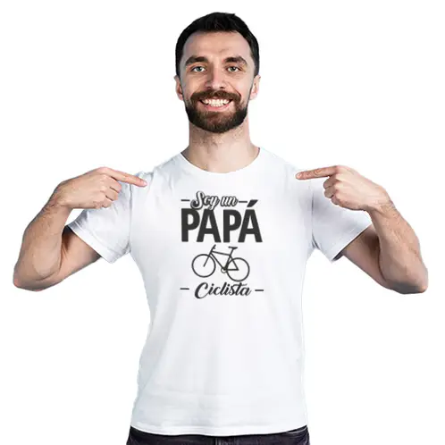 MAU PRINT - Polera dia del Padre Papá Ciclista