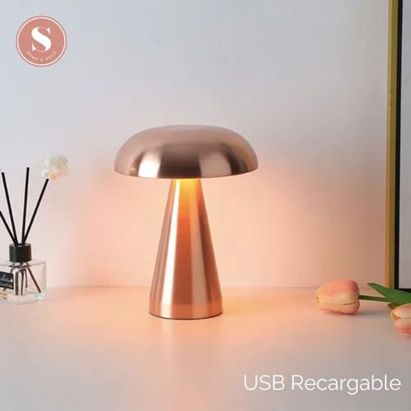 GENERICO - Lampara Led De Mesa Inalámbrica Recargable Usb Velador Coral