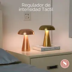 GENERICO - Lampara Led De Mesa Inalámbrica Recargable Usb Plomo