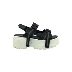 HERIEL - Sandalia Negra Deportiva Plataforma
