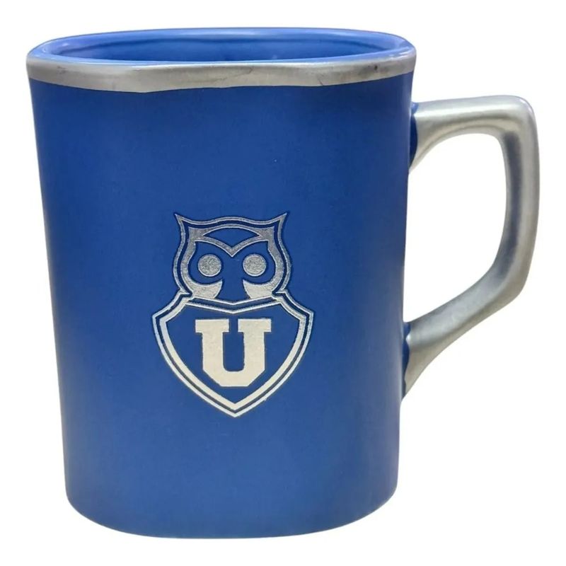 TITANIO - Futbol Tazon Cuadrado 443ml 15oz Equipo U De Chile Azul