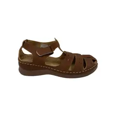 HERIEL - Sandalia Café Velcro Mujer