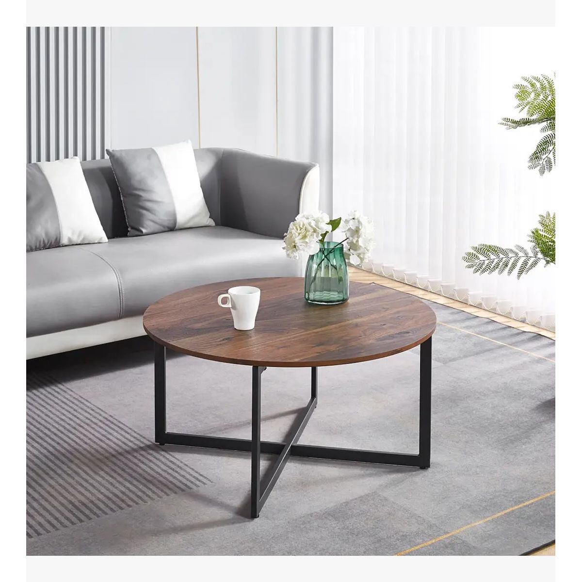 CORI CORI - Mesa de Centro 80cm Redonda - Madera