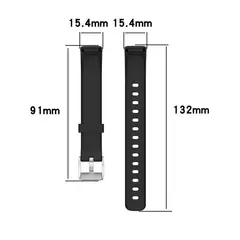 GENERICO - Correa Silicona Compatible Fitbit Luxe 15,4mm Azul Oscuro