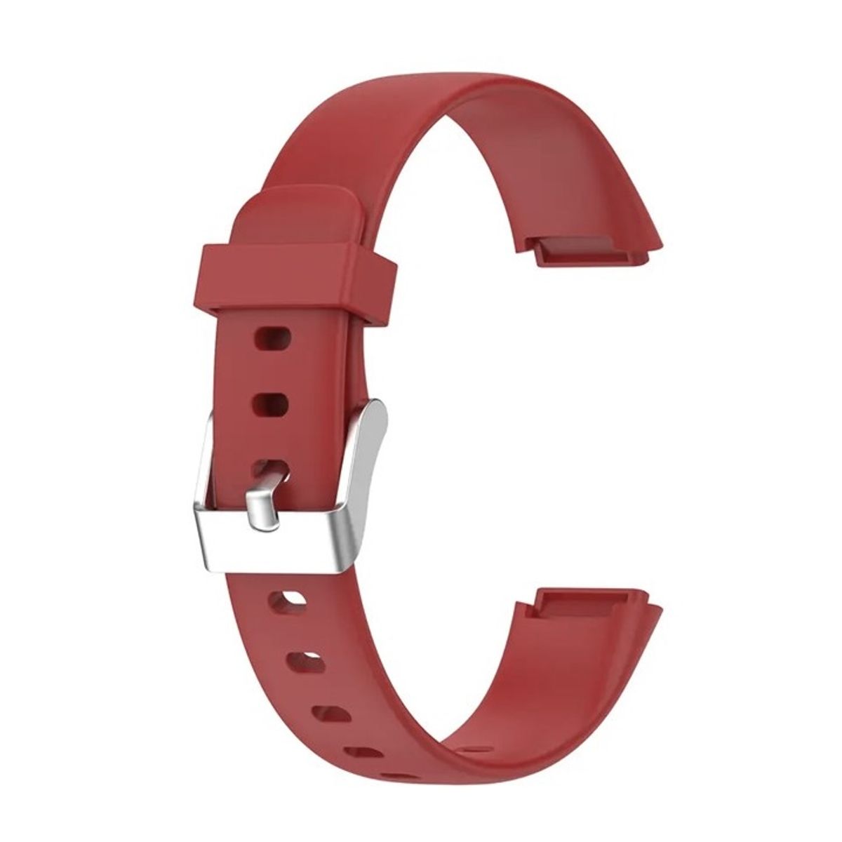 GENERICO - Correa Silicona Compatible Fitbit Luxe  15,4mm Vinotinto