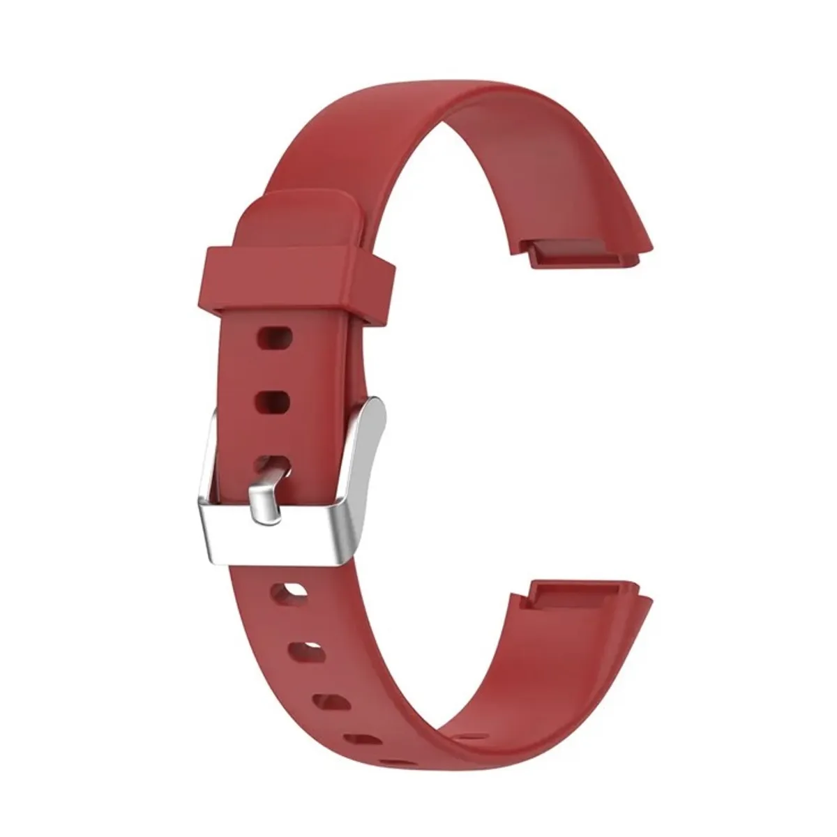 GENERICO - Correa Silicona Compatible Fitbit Luxe  15,4mm Vinotinto