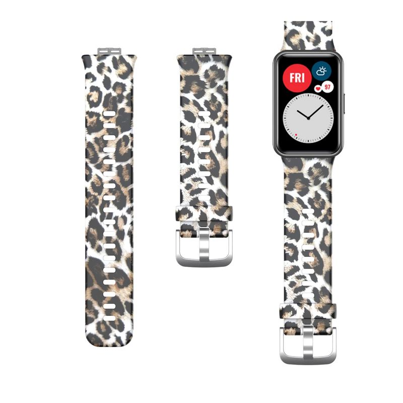 GENERICO - Correa De Camuflaje Compatible con Huawei Watch Fit Leopardo
